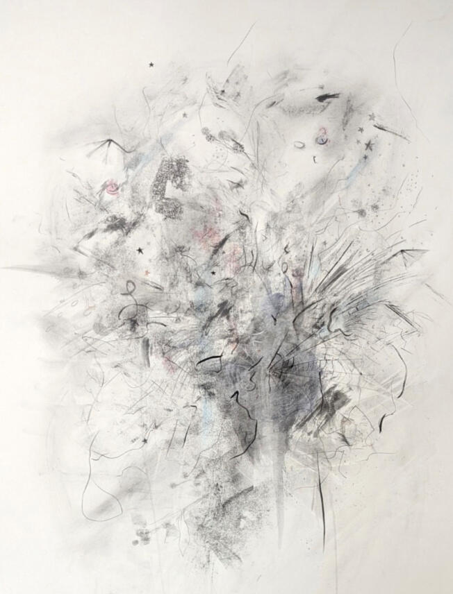 Lulu 2024 Graphite, watercolor, ink, xerox transfer